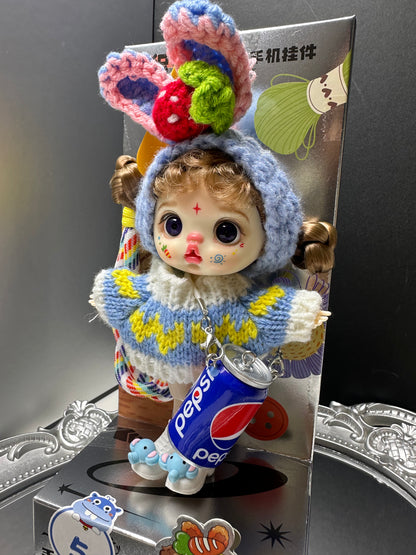 Mobile phone pendant doll